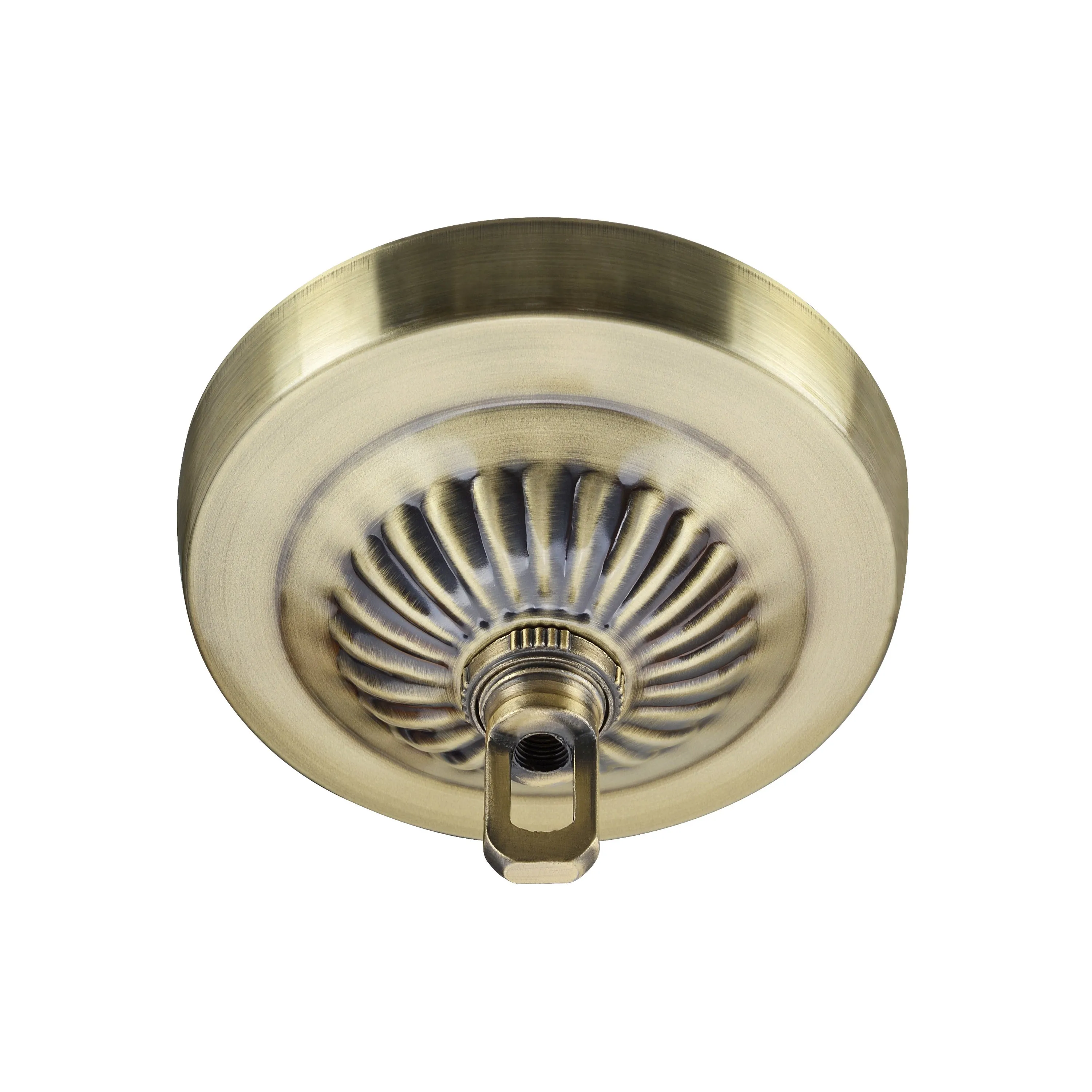 # 21516-2X Transitional Fixture Canopy Kit, 4-3/4 Diameter with Collar Loop, 1" Center Hole, Antique Brass, 1 Sets/Pack