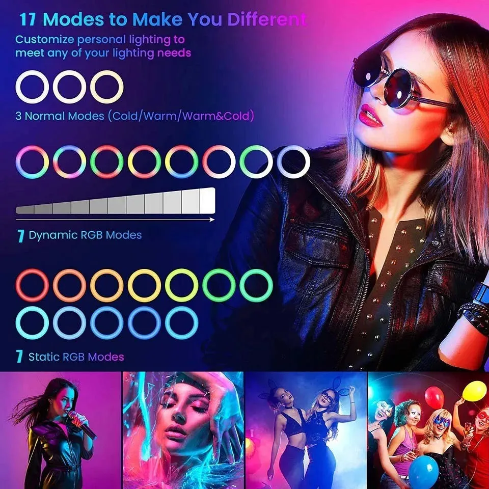 12in Selfie Ring & Tripod Phone Stand Holder