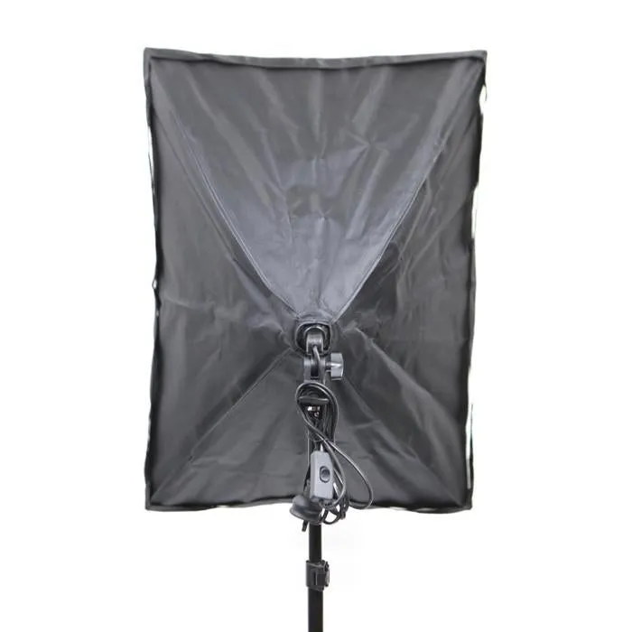 135W Single Rectangle Softbox Boom Arm Continuous Lighting Set
