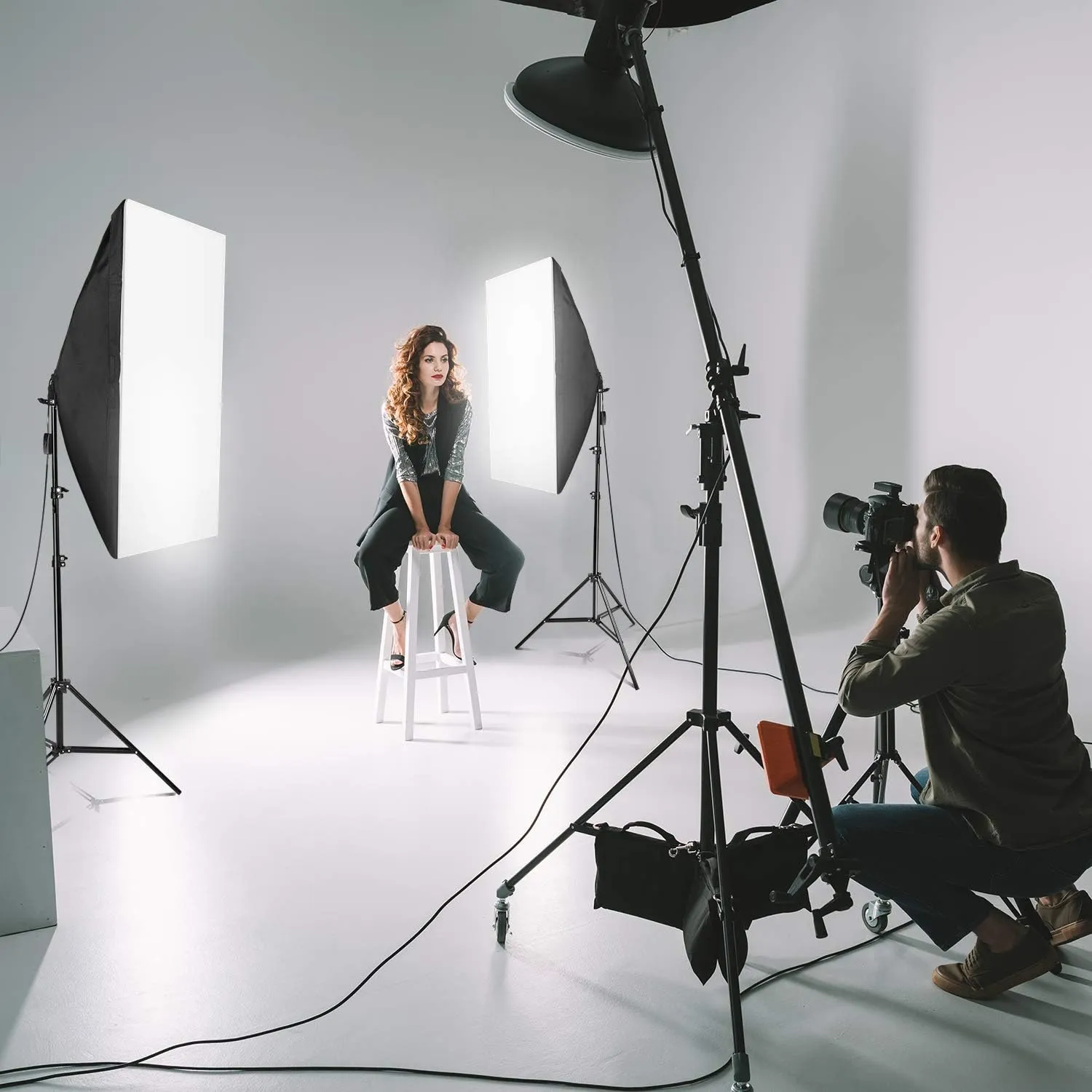 2Pcs Of 70X50Cm Photography Softbox Lighting Kit Without Bulb Drsp509
