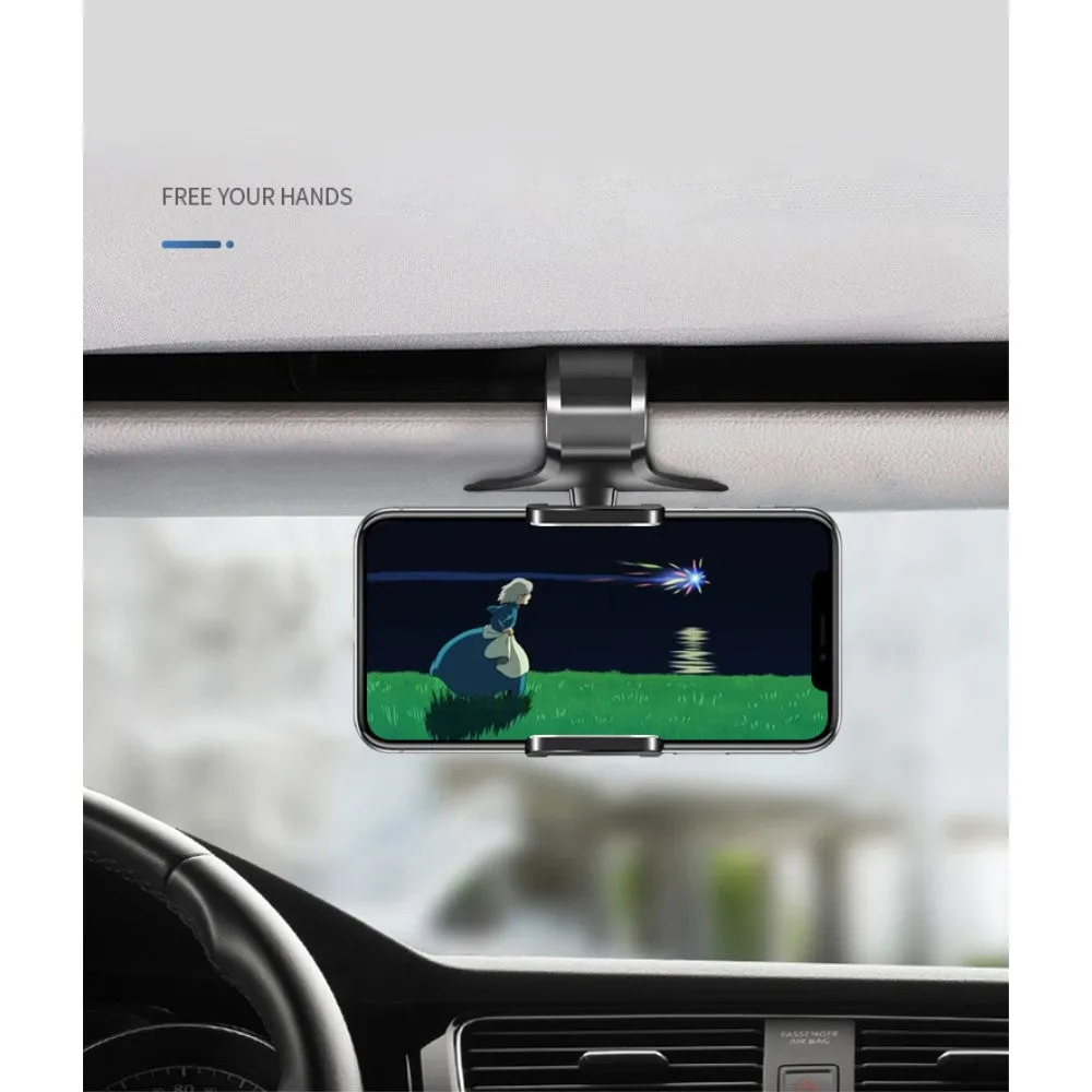 3 in 1 Car GPS Smartphone Holder: Dashboard / Visor Clamp   AC Grid Clip for BLU G Studio Plus HD - Black