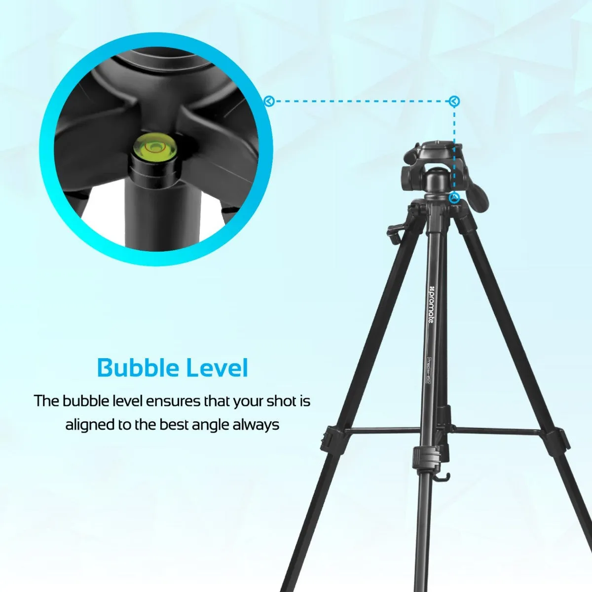 3 Sections Aluminium Alloy Tripod with Quick-Release Plate