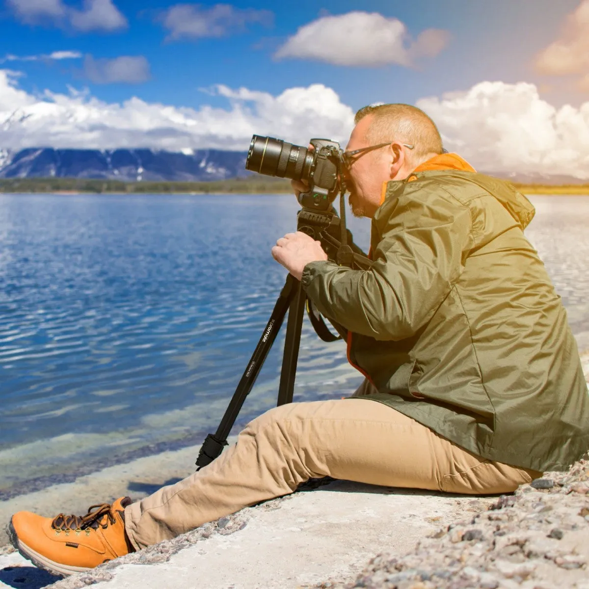 3 Sections Aluminium Alloy Tripod with Quick-Release Plate