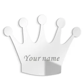 3MM Personalised Acrylic Princess Mirror Custom Queen Crown Wedding Crown Decor Mirror Sticker with Self-Adhesive Party Favor