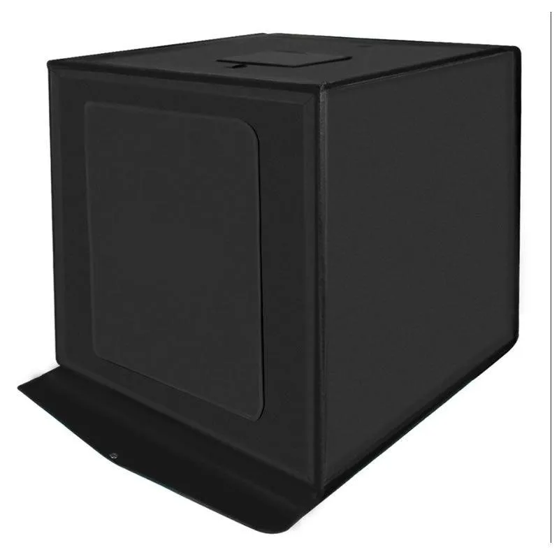 60cm Portable LED Studio Photo Box with LED Lights and 6 Backdrops