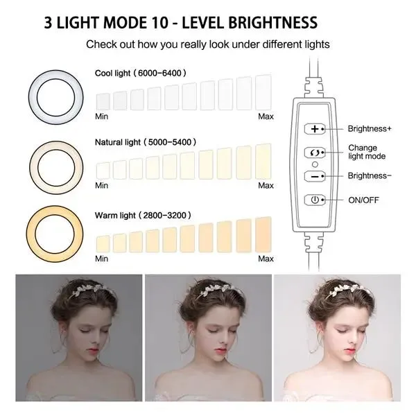 6" 4 in 1 Desktop Clip Light Set