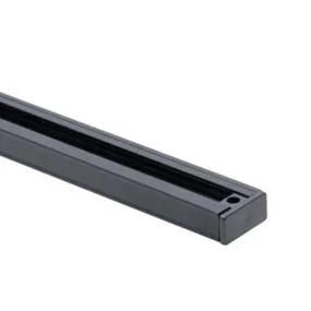 8 Ft. Track Rail One Circuit, Halo, Black Finish 8 Ft. Track Rail One Circuit, Halo, Black Finish