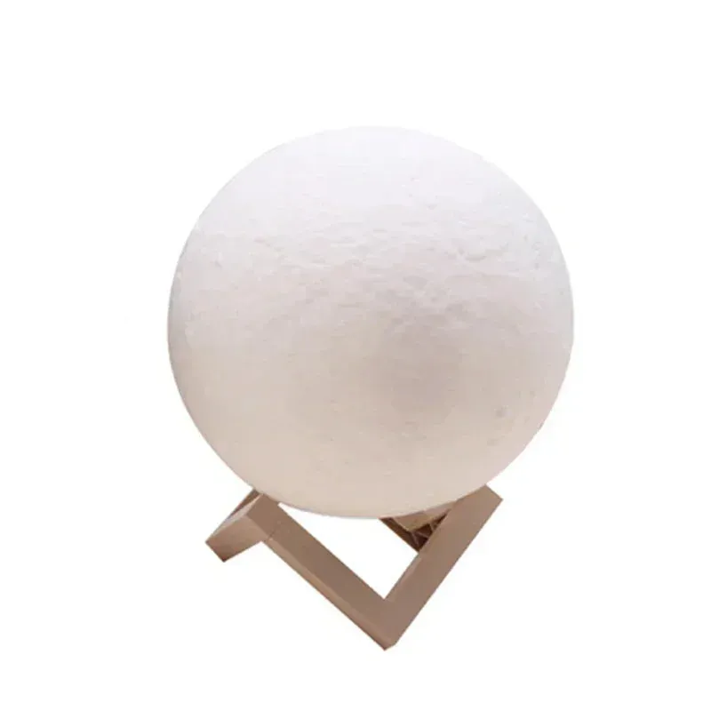 8CM LED Night Light 3D Print Moon Lamp Bedroom Decor - Light for Kids Gifts Decorations