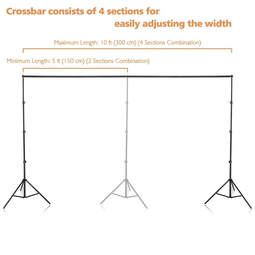 8x10 ft Telescopic Backdrop Stand Party Decorations Wedding