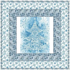 A Blue Christmas Wall Hanging 42" x 42"