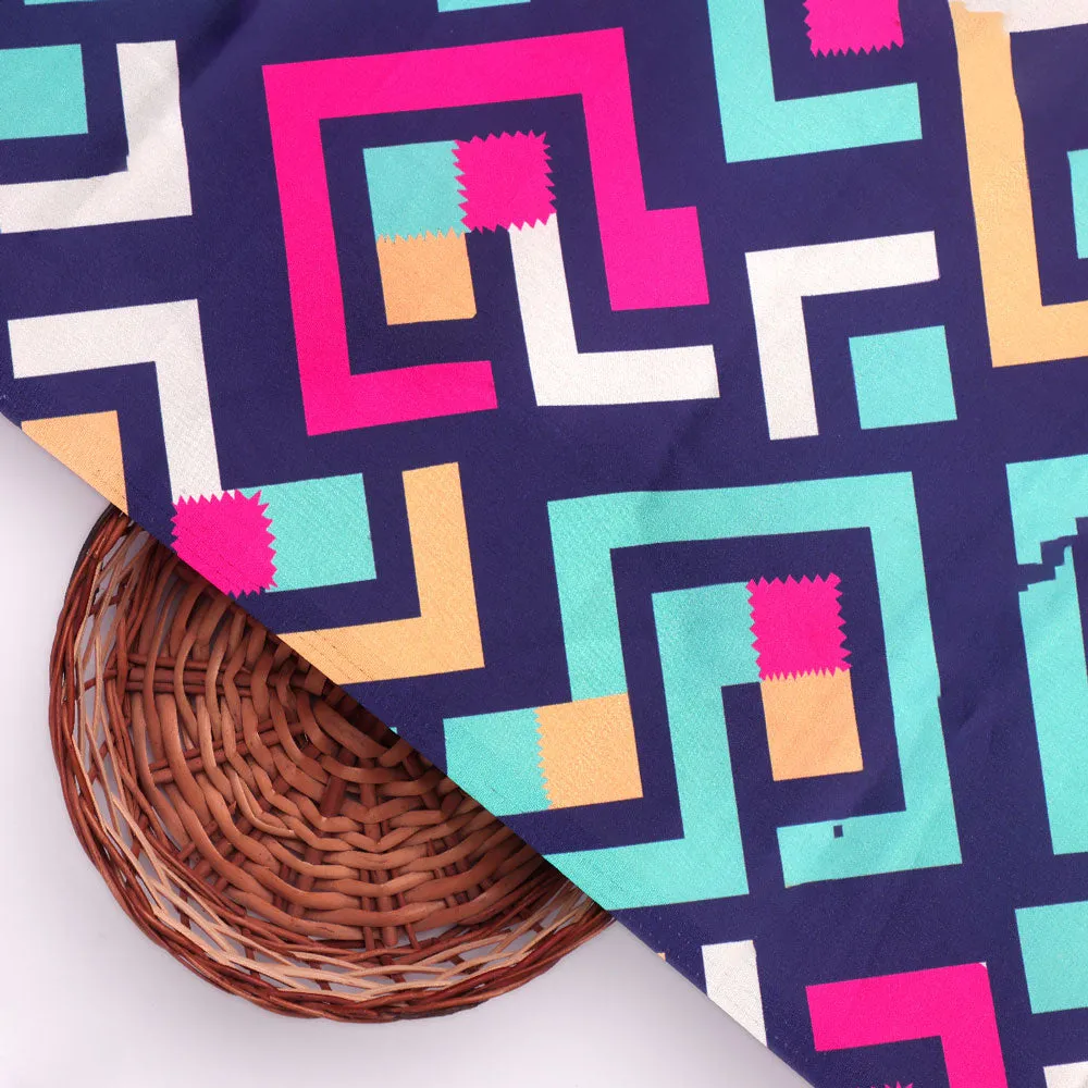Abstract Digital Printed Fabric by FAB VOGUE Studio