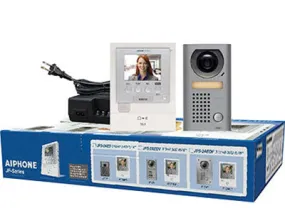 Aiphone JFS-2AEDV Hands-Free Video Intercom Set with Surface Mount Vandal Resistant Door Station
