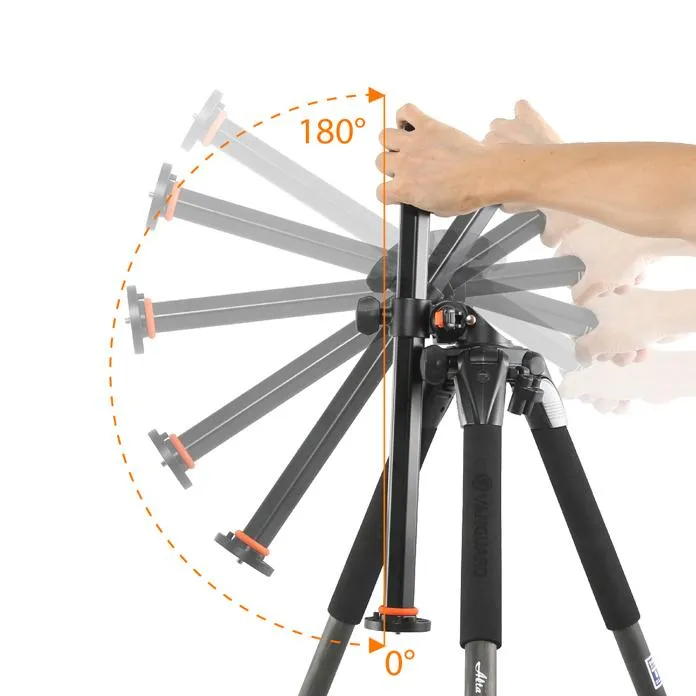 ALTA PRO 263AP Aluminium Tripod with Multi-Angle Central Column   3-way Pan Head