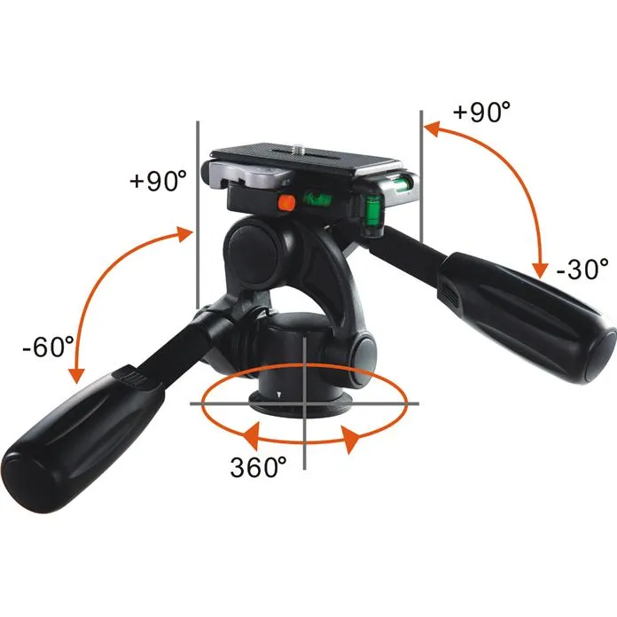 ALTA PRO 263AP Aluminium Tripod with Multi-Angle Central Column   3-way Pan Head