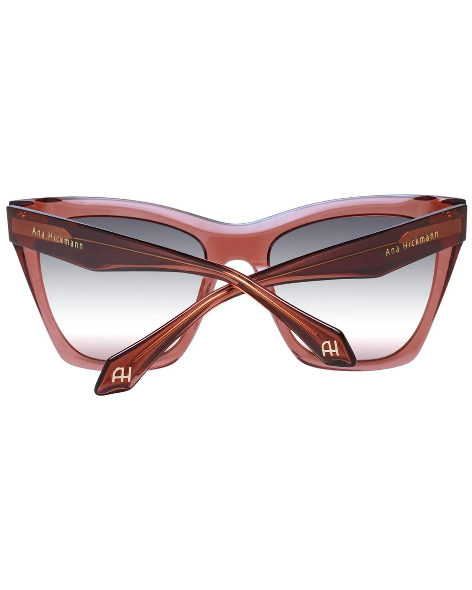 Ana Hickmann Butterfly Full-Rim Sunglasses with Gradient Lenses and 100% UV Protection