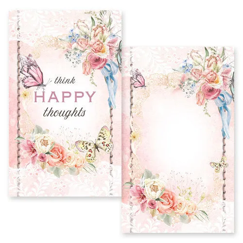 Asuka Studio Dusty Rose Journal Card Pack - 20/Pk 4 Designs/5 Each*