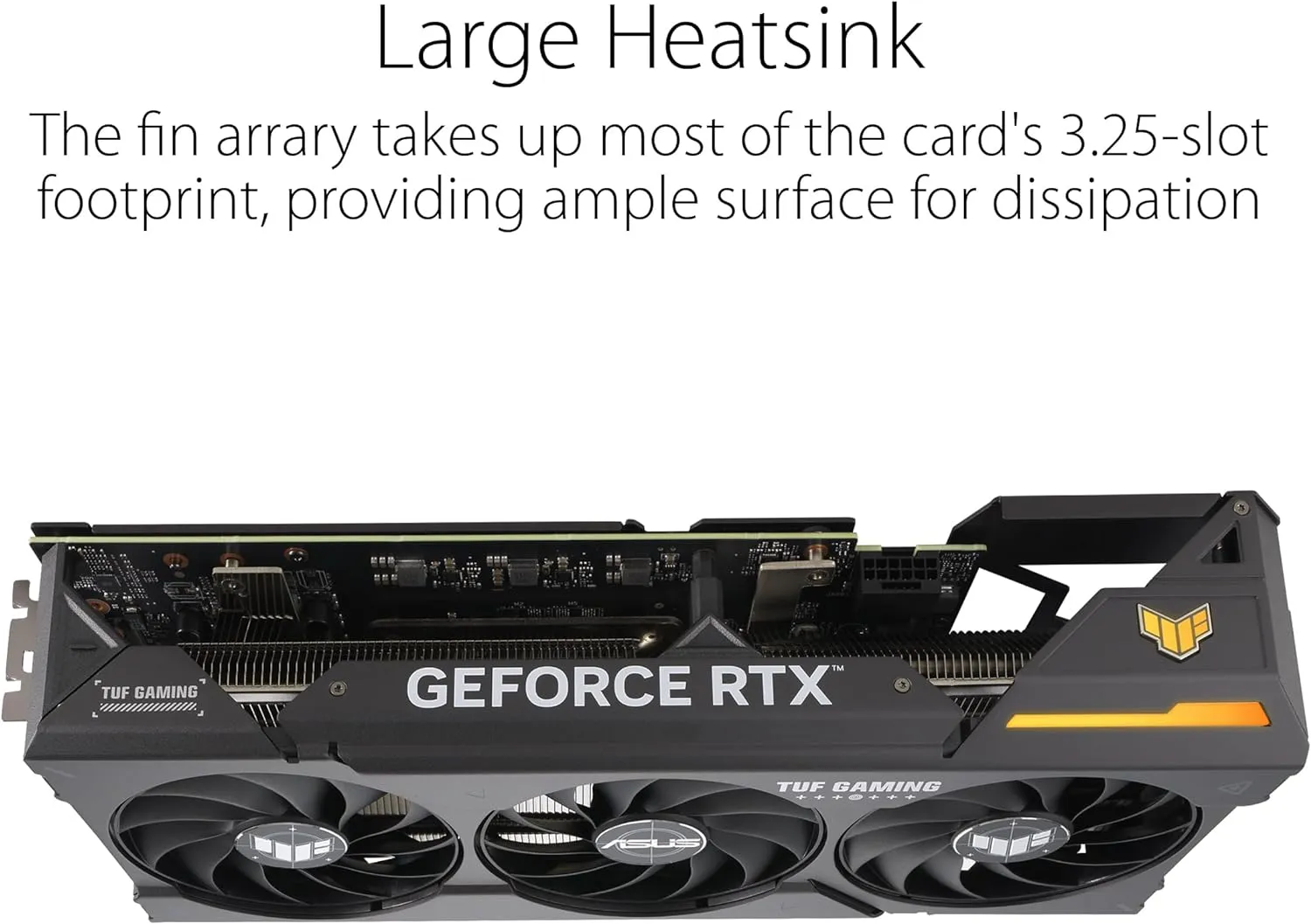 Asus Tuf Gaming RTX 4070 Super Gaming Graphics Card OC, PCIe4, 12GB DDR6X, HDMI, DP, 2595MHz Clock, RGB Lighting, Overclocked