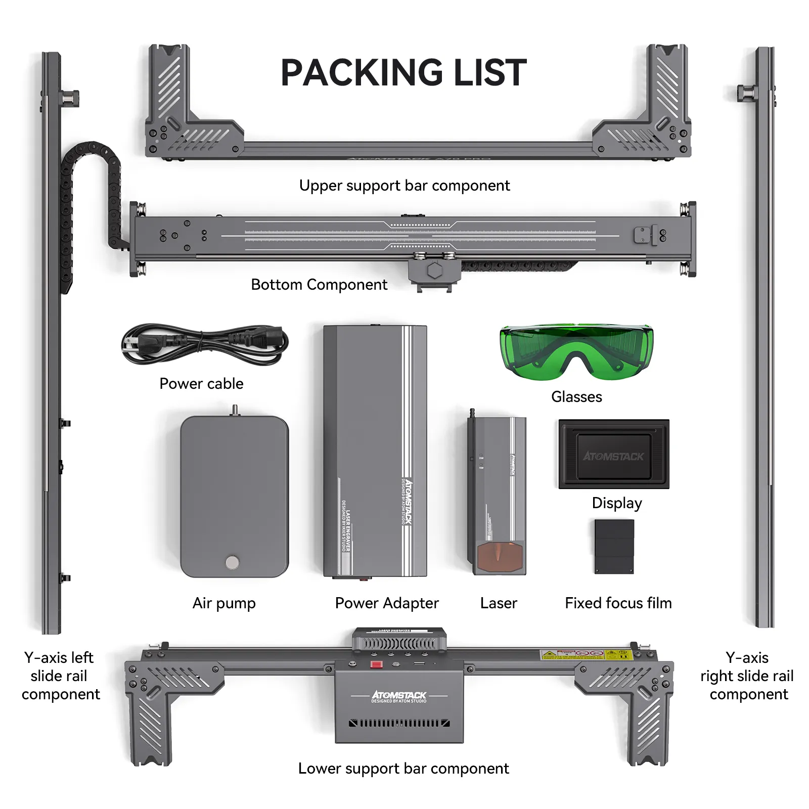 Atomstack X70 Pro 360W Laser Engraver F60 Air Assist Kit (500*400MM)