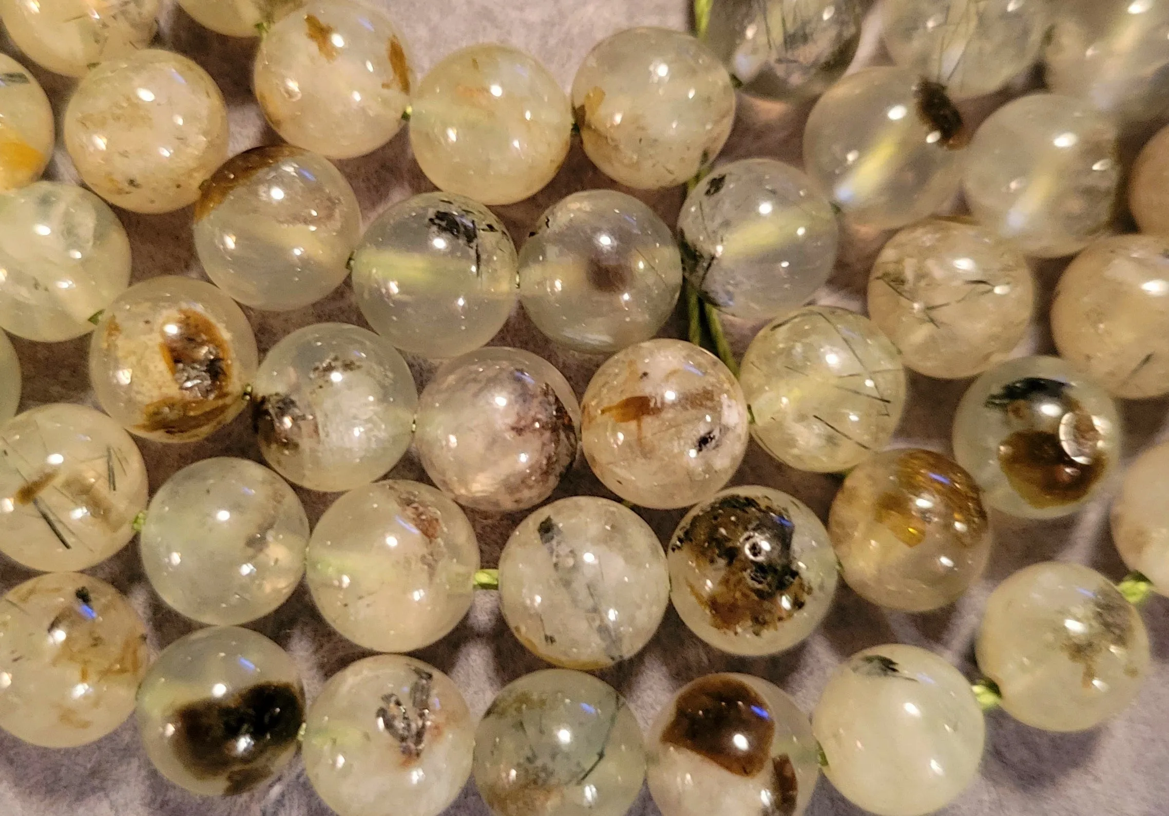 Awareness Mala Kit - Prehnite