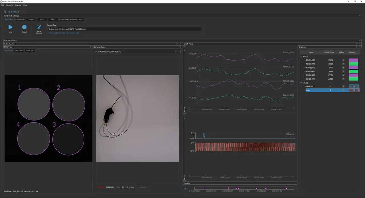 Behavior & Bundle Photometry Console