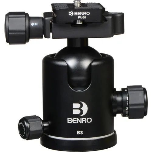 Benro B3 Triple Action Ballhead with PU70 Plate