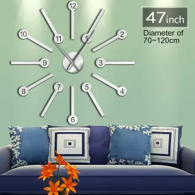Big Space Wall Clock Kit Stickers Home Art Modern House Wall Decor DIY Big Hands Wall Clock Hanging Wall Watch Housewarming Gift