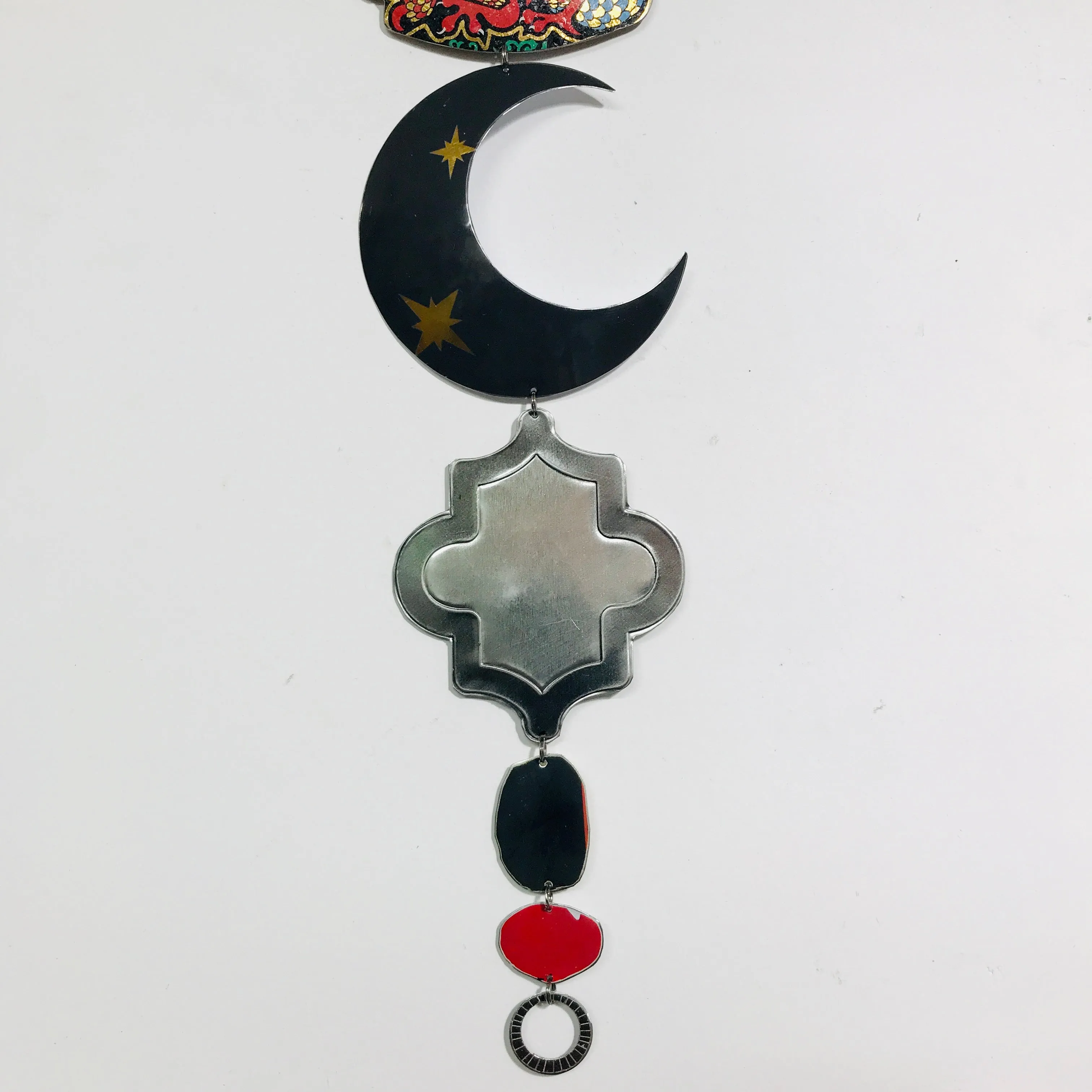 Blue Fire Dragon Protective Talisman Wall Hanging