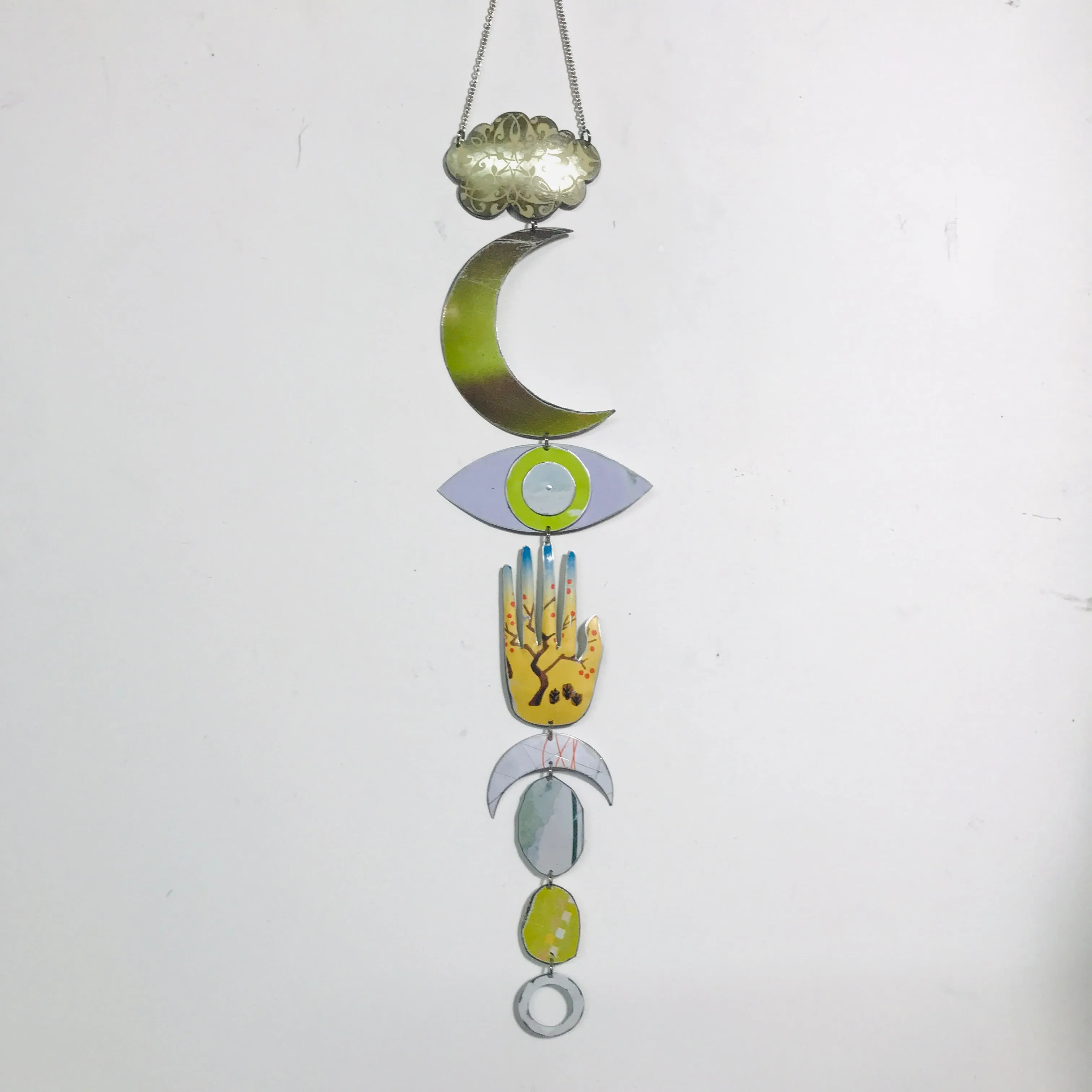 Bright Green Eye Protective Talisman Wall Hanging