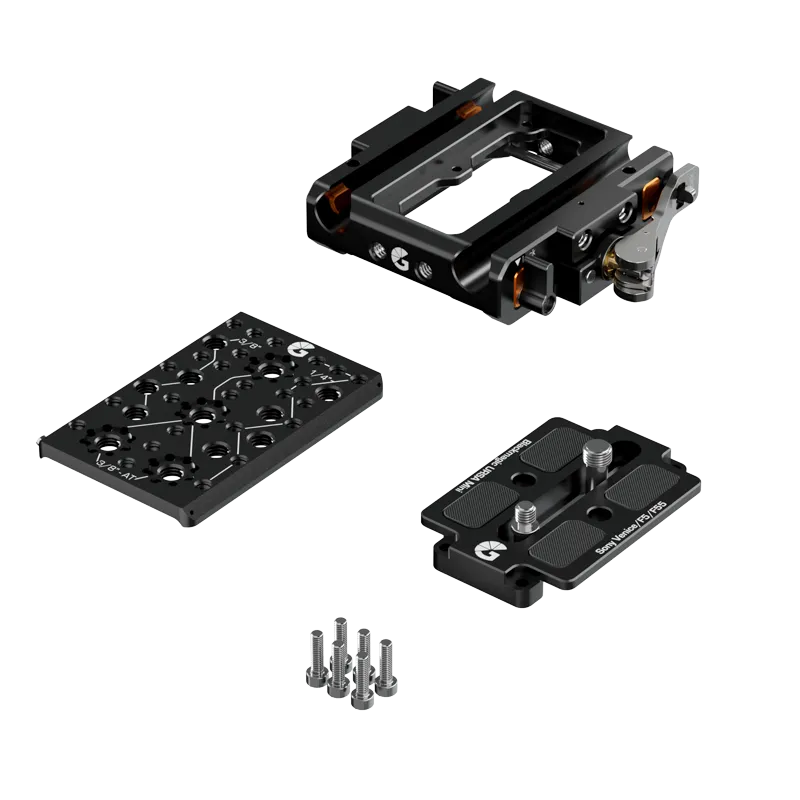 Bright Tangerine LeftField 3 15mm LWS Baseplate for Sony VENICE 1 & 2 (Standard)
