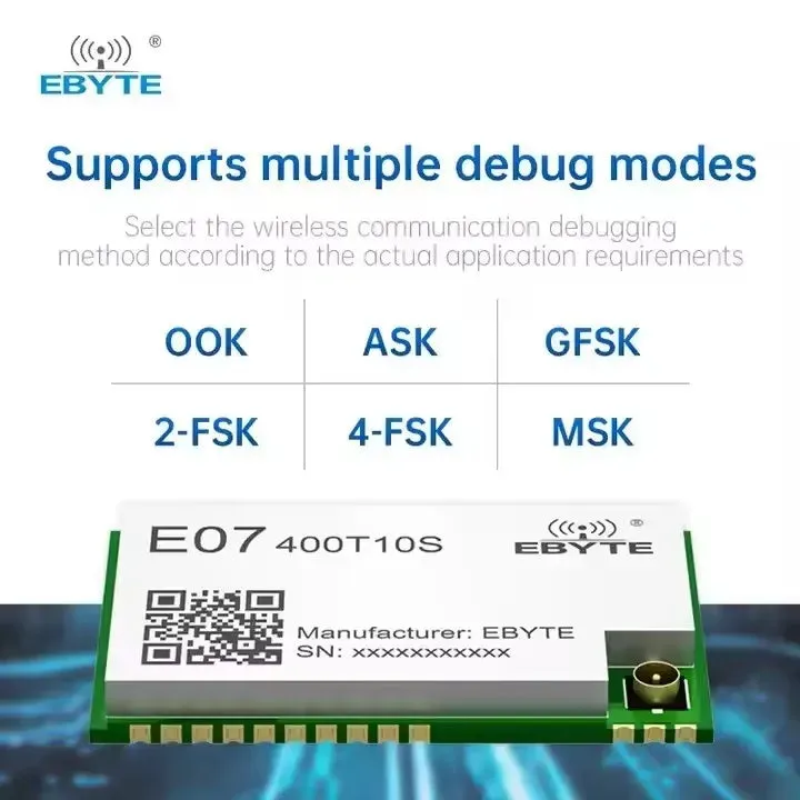 Buy Ebyte E07-400T10S TI Costo CC1101 chip hot sale RF Wireless communication equipment 10dBm 433MHz SMD SoC Wireless Module