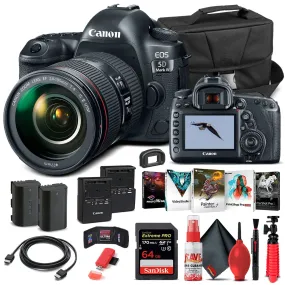 Canon EOS 5D Mark IV Camera W/ 24-105mm f/4L II Lens 1483C010 - Basic Bundle Canon EOS 5D Mark IV Camera W/ 24-105mm f/4L II Lens 1483C010 - Basic Bundle