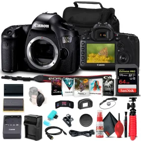 Canon EOS 5DS DSLR Camera (Body) (0581C002)   64GB Memory Card Starter Bundle