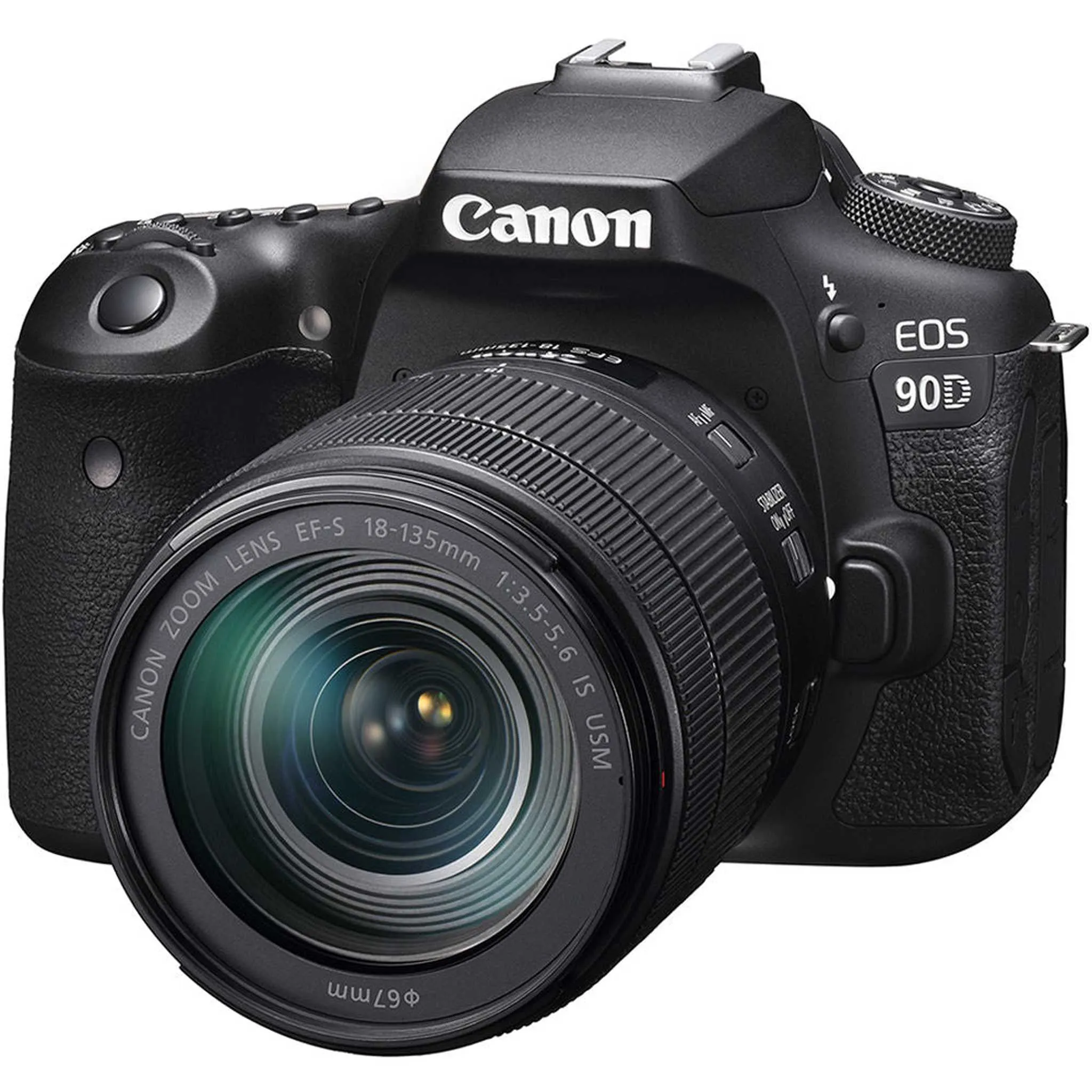 Canon EOS 90D Camera W/ 18-135mm and EF-S 55-250mm Lenses  - Advanced Bundle