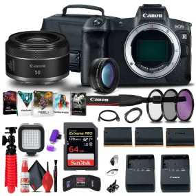 Canon EOS R Mirrorless Camera (3075C002)   Canon RF 50mm f/1 Mountain bundle
