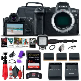Canon EOS R Mirrorless Digital Camera (3075C002)   64GB Memory Card Pro Bundle