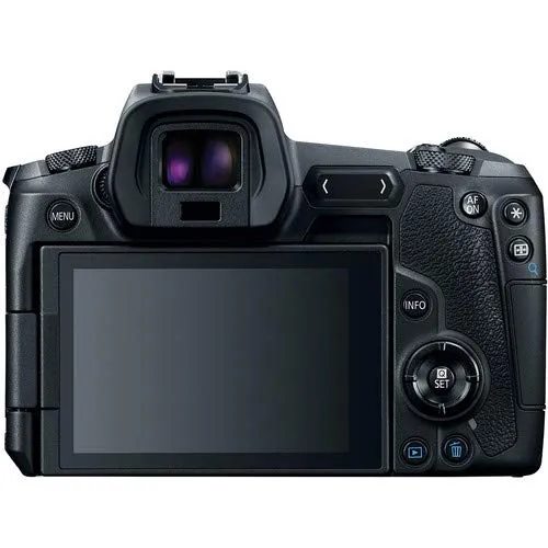 Canon EOS R Mirrorless Digital Camera International Model (3075C002) W/Bag, 128 GB Memory Card, LED Light Bundle