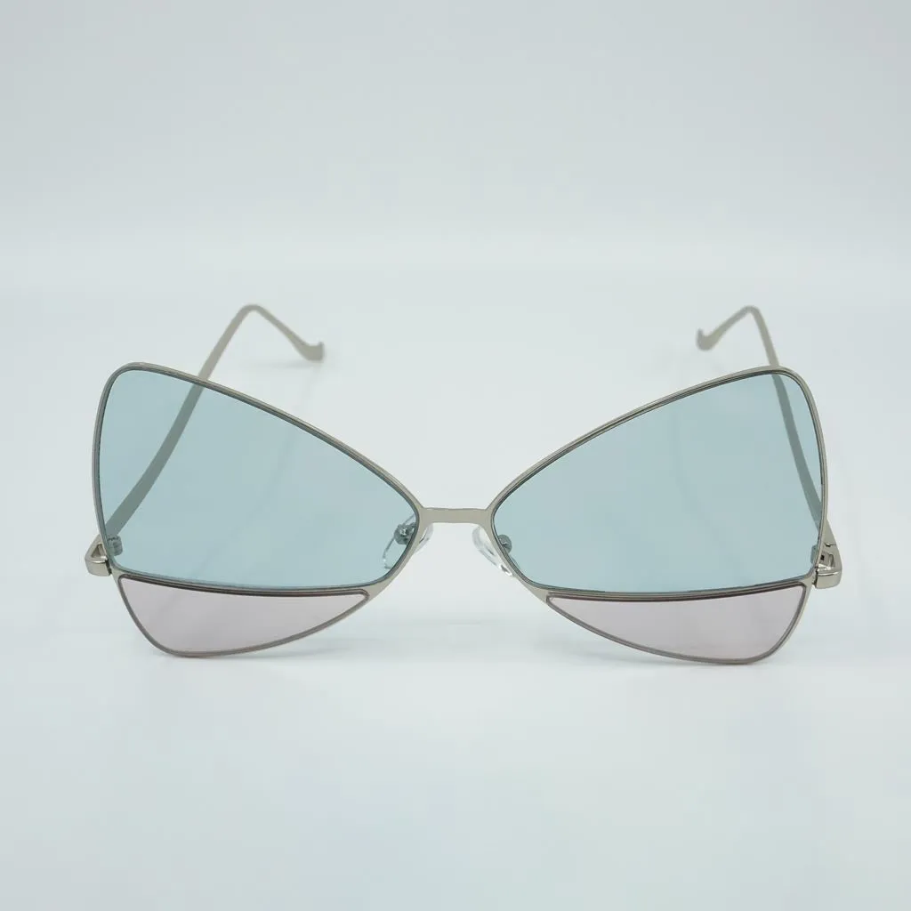 Cathy Metal Full Frame Two Tone Sunglasses