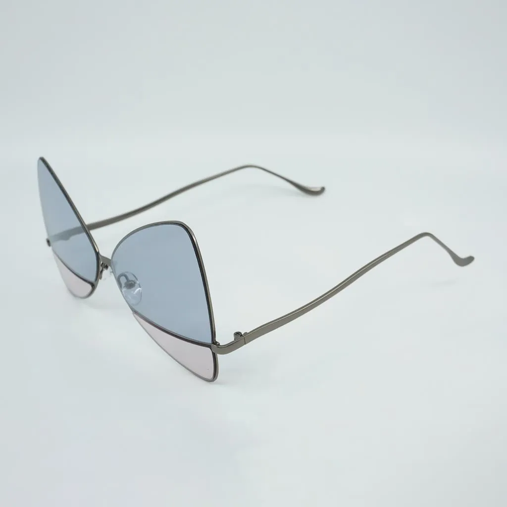 Cathy Metal Full Frame Two Tone Sunglasses