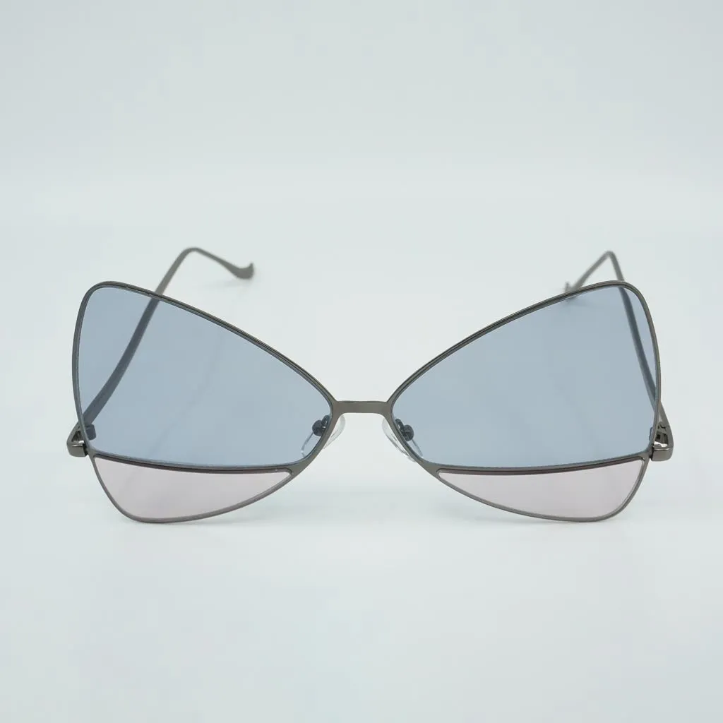 Cathy Metal Full Frame Two Tone Sunglasses