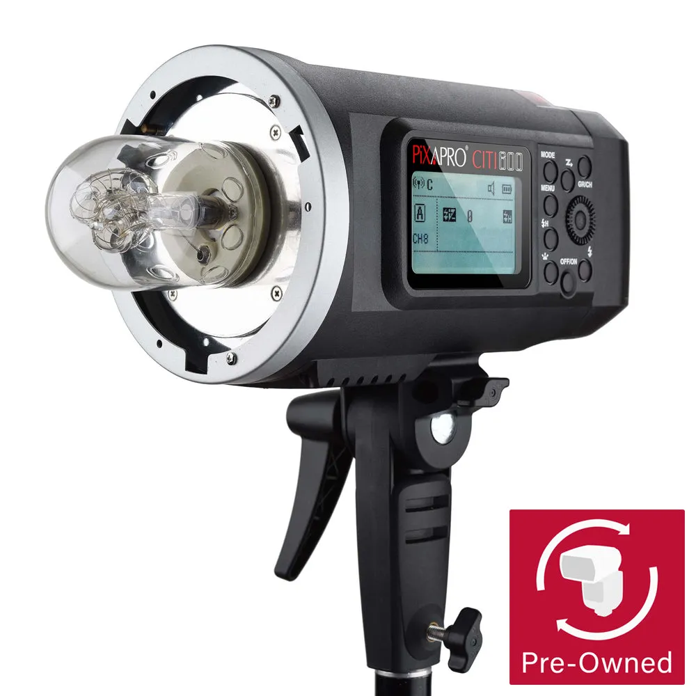CITI600 Manual Studio Flash Bowens Mount (Godox AD600BM) - Condition OK