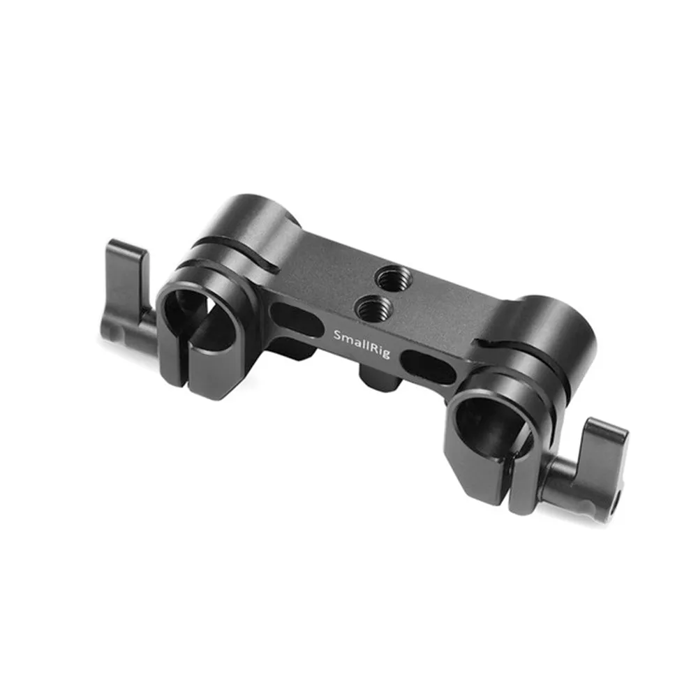 [CLEARANCE] SmallRig Dual 15mm Rod Clamp Bracket with 1/4"-20 Mounting Threads, 2 Locking Levers for Camera Lens Support, Follow Focus System, Matte Box and Zoom Motor 1943