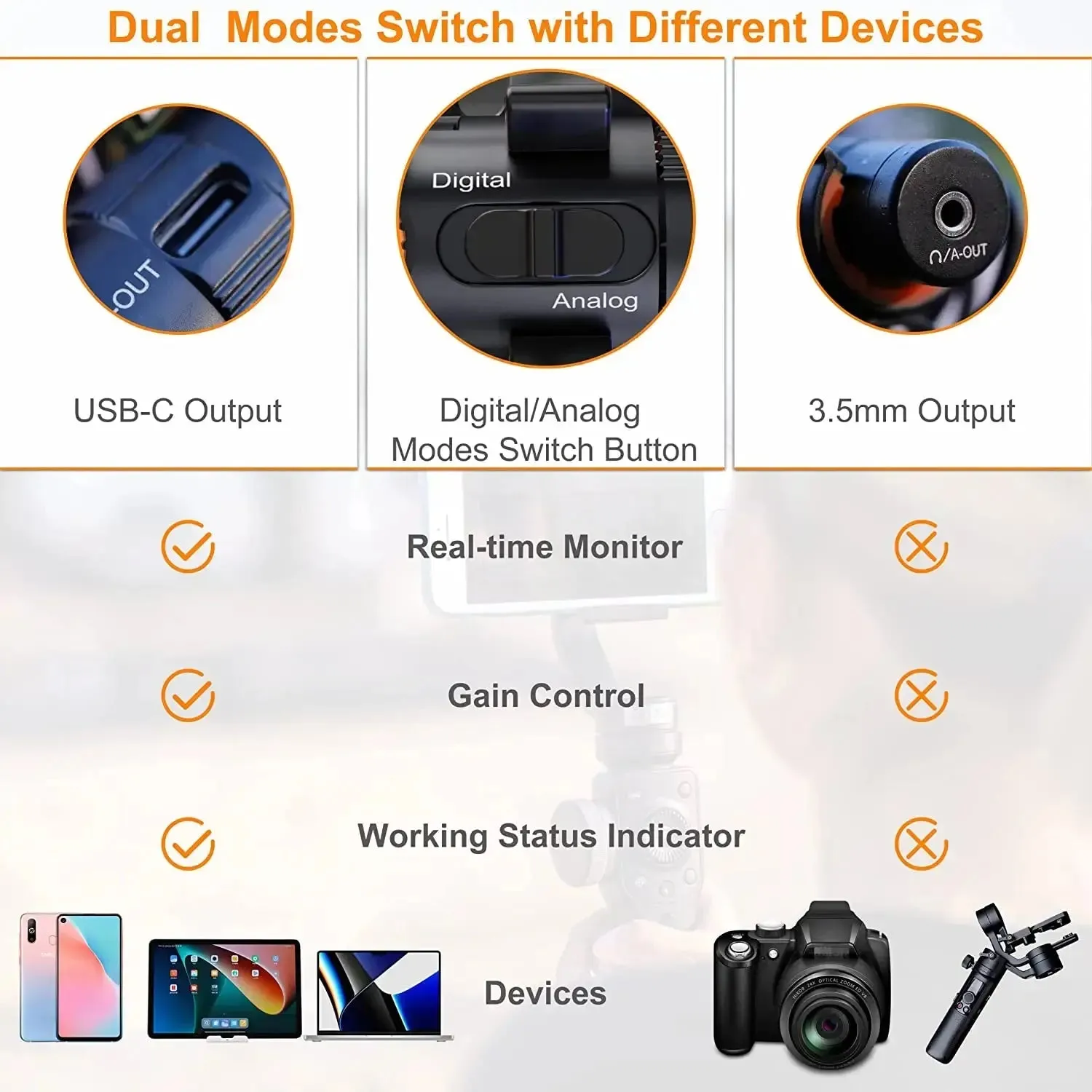 Comica VM10 PRO On-Camera Shotgun Microphone for Android iPhone DSLR Camera Gopro DJI Action 3