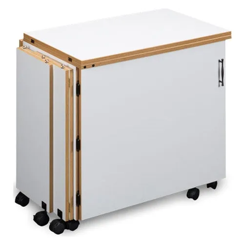 Compact Quilters Sewing Machine Cabinet in White