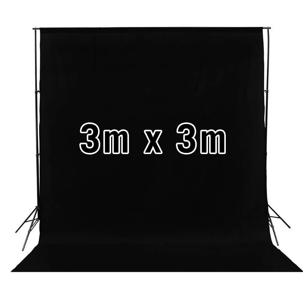 Complete Photography & Videography Kit with 3 Cotton Muslins Backdrop - Bundle