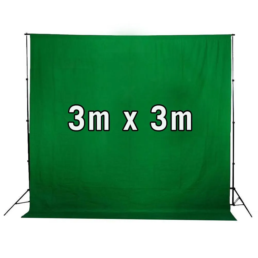 Complete Photography & Videography Kit with 3 Cotton Muslins Backdrop - Bundle