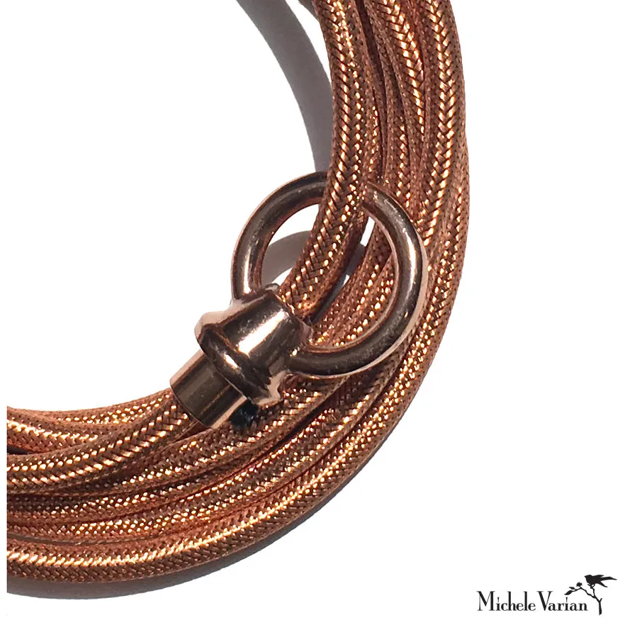 Copper Cord Kit With Metallic Woven Cord
