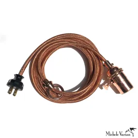 Copper Cord Kit With Metallic Woven Cord