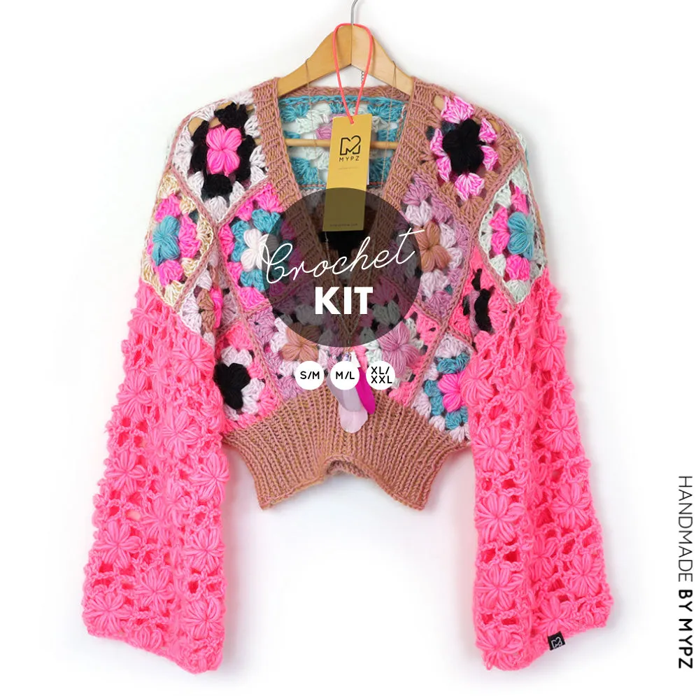 Crochet kit - 3D Flower Top Glory (ENG-NL)