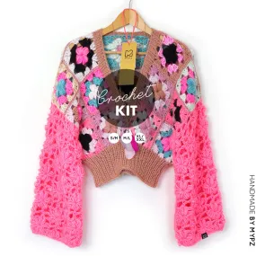 Crochet kit - 3D Flower Top Glory (ENG-NL)