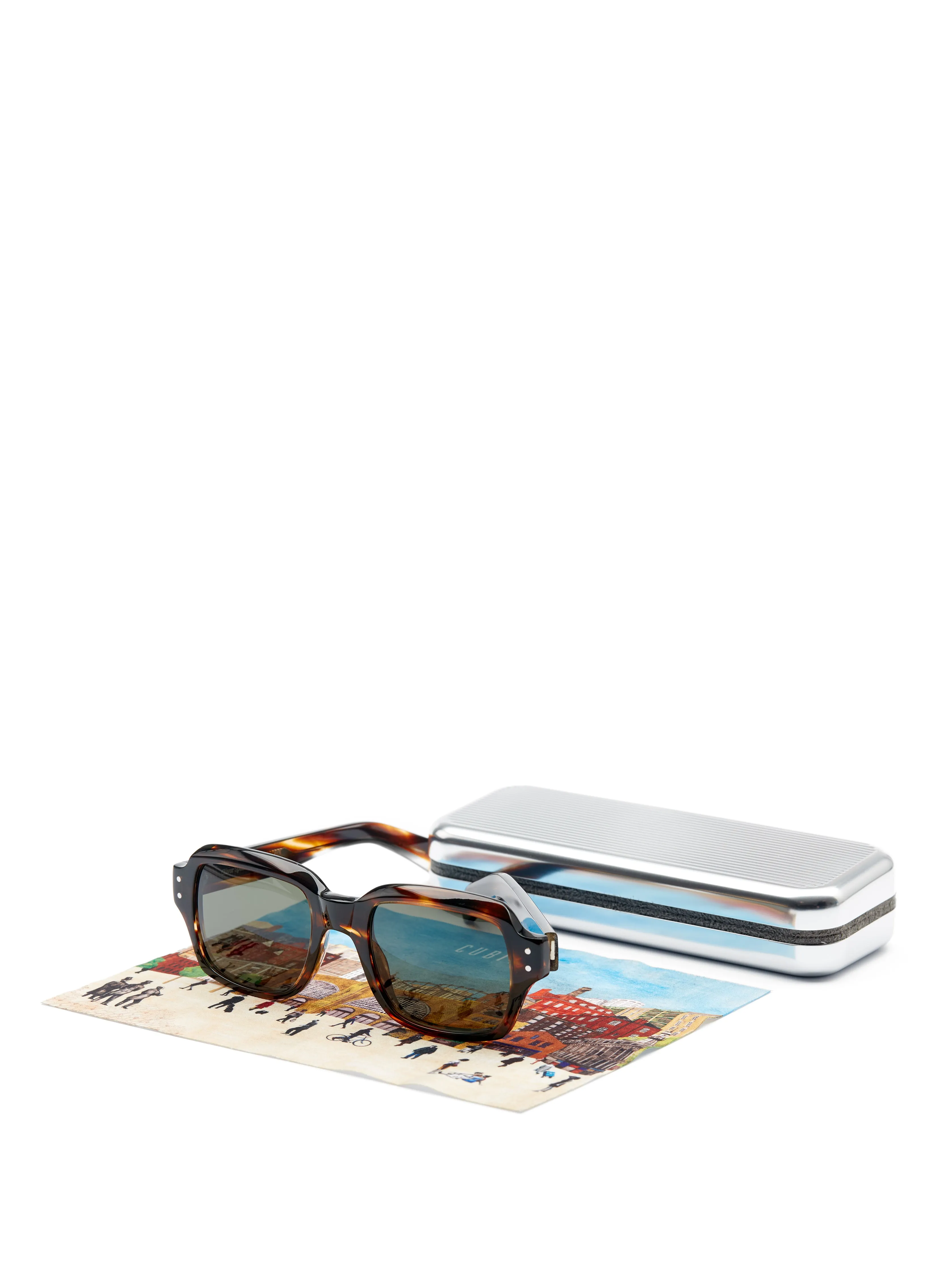 Cubitts x Oliver Spencer Conduit Sunglasses Chocolate Tortoiseshell